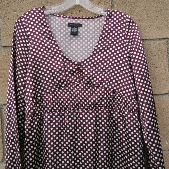 BCBG Maxazria Top Peplum Polka Dot XS Women - Picture 3 of 7